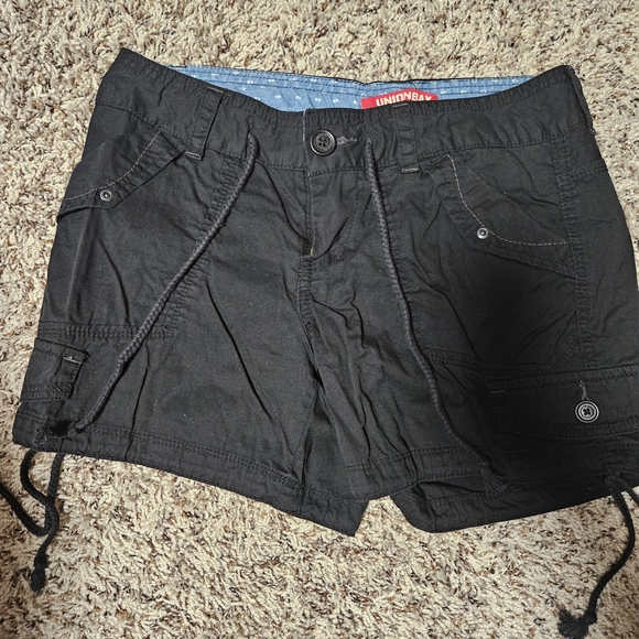 UNIONBAY Pants - UNIONBAY Black Women's Cargo Shorts